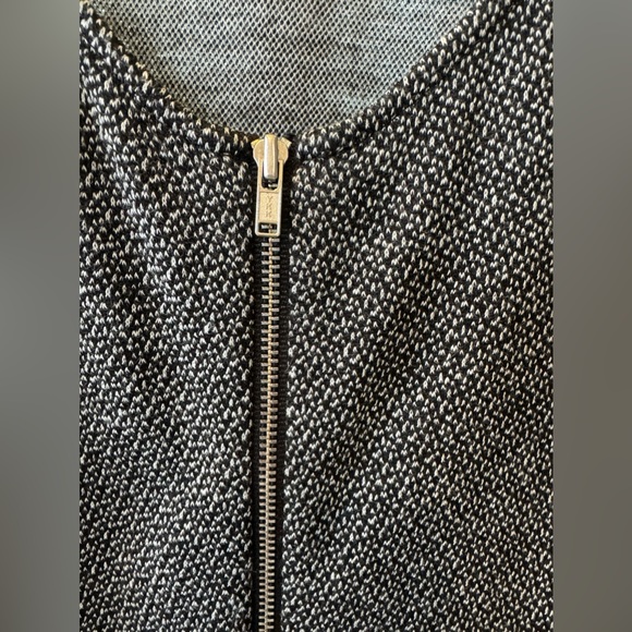 Theory Cheyenne Zipper Front Color Block Dress - Picture 7 of 9